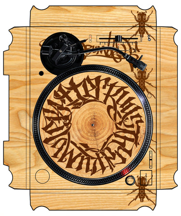 Technics 1200 / 1210 MK7 VERTICAL Skin Thudrumble Wood